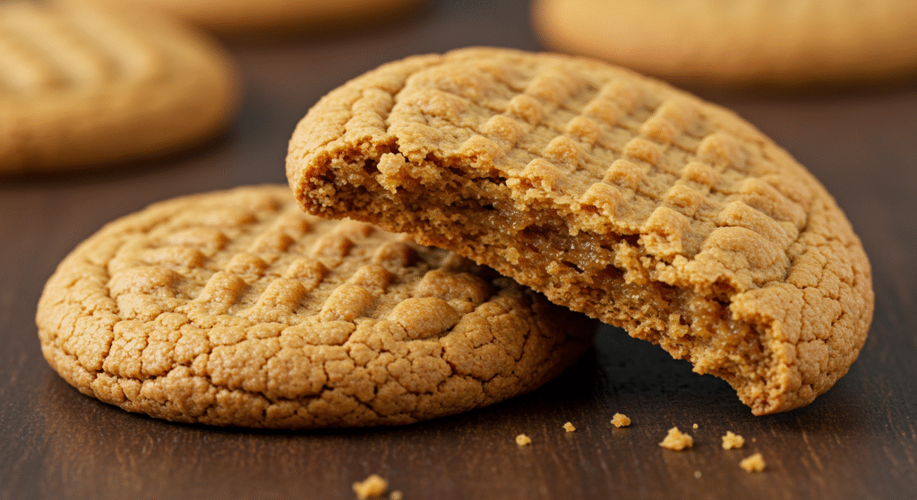 Biscoito de amendoim com 3 ingredientes.