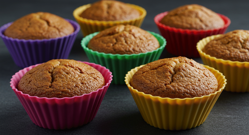 Muffins rápidos de whey protein no café da manhã