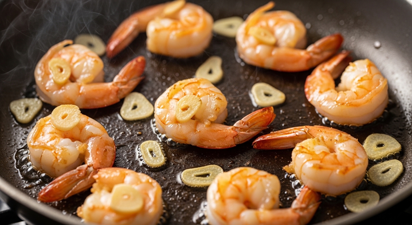 Como Fazer Camarão ao Alho e Óleo Suculento em 10 Minutos (Sem Ficar Borrachudo)