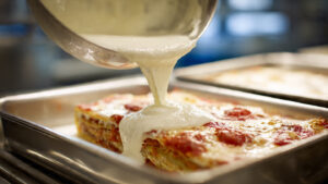 Lasanha-sendo-montada-com-camadas-generosas