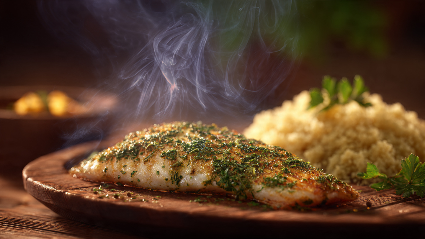 Tilápia com Cuscuz Marroquino (A mais rápida!)