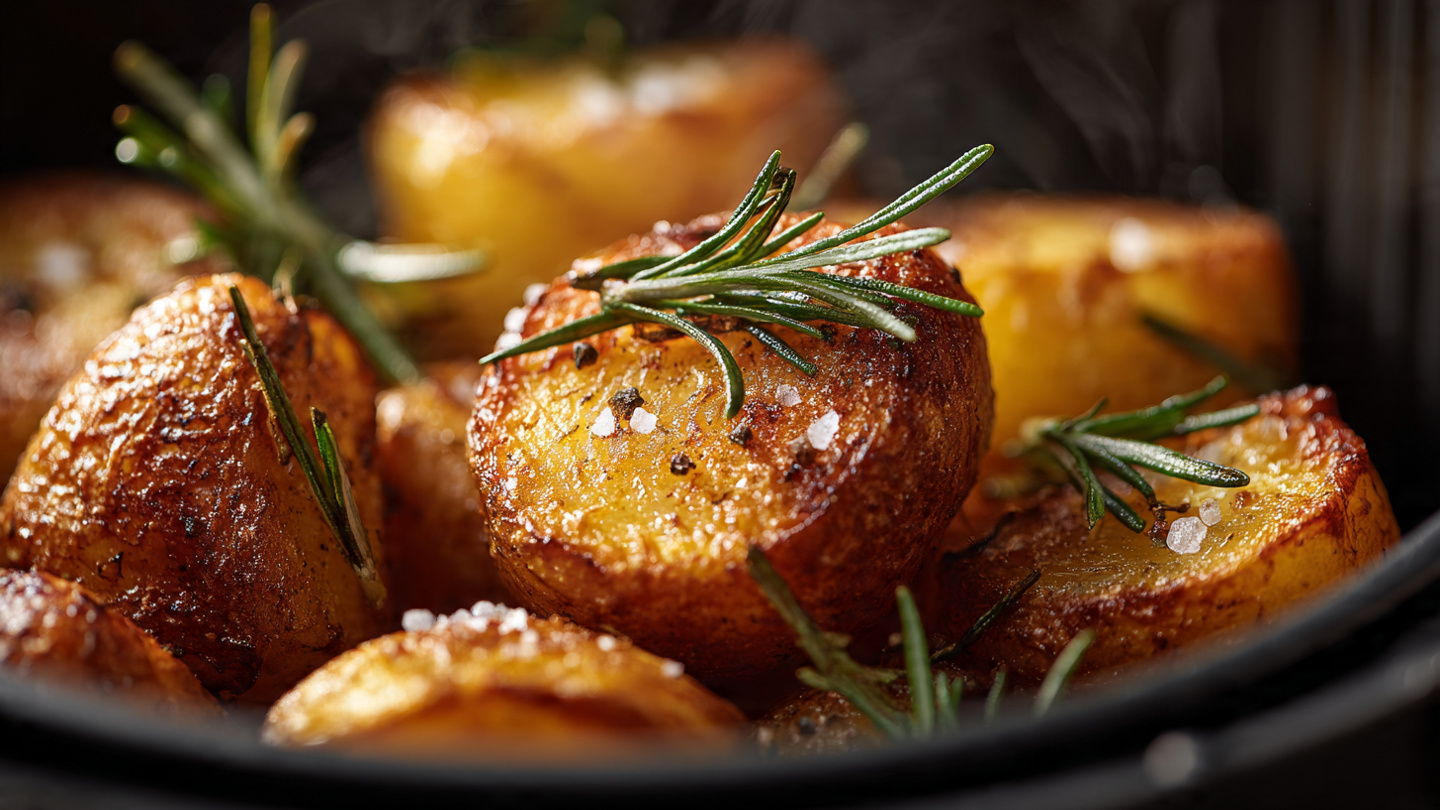 Batata Rústica Crocante na Air Fryer: O Segredo da Textura Perfeita em 15 Minutos