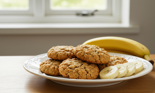 Cookies de Aveia com Clara e Banana: Receita Saudável com Chocolate 70%