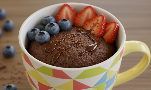 Bolo de Caneca Fit: Receita Rápida, Saudável e Pronta em 2 Minutos!